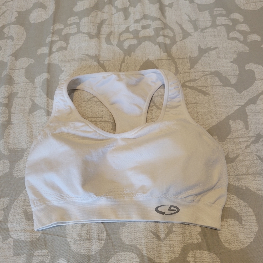 Champion white sports bra